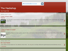 Tablet Screenshot of hackshop.com